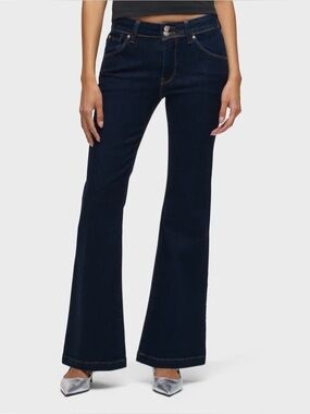 Hudson Jeans Dark Blue Wide Leg Flare Jeans